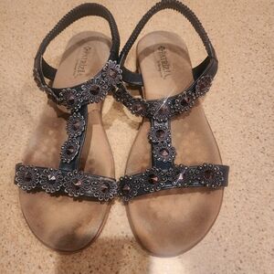 Patrizia By Spring Step Navy Bling Sandals
